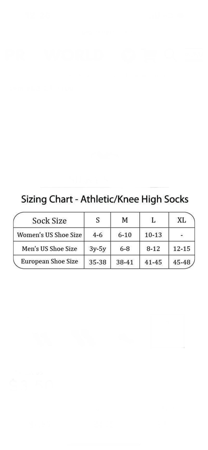 Athletic 2 tone sock